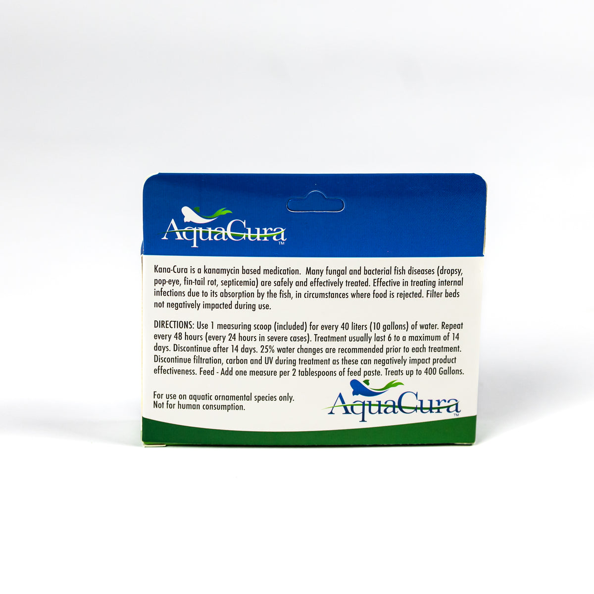Kanamycin Sulfate – Aqion 10g Powder for Ornamental Aquarium & Pond Fish (Back)