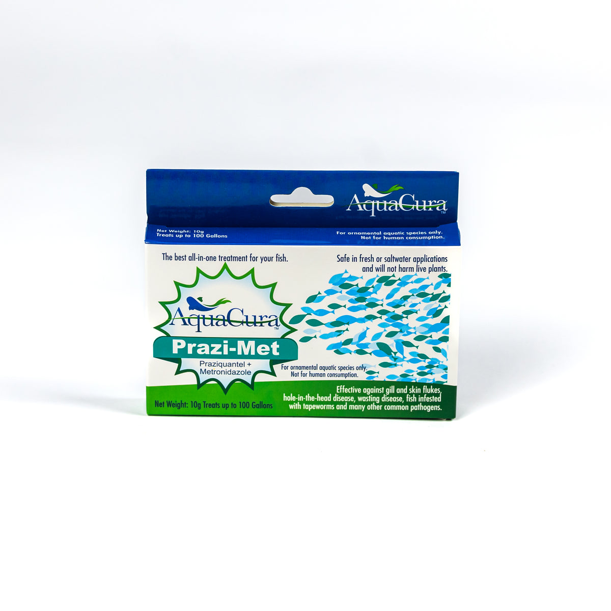 MetroPrazi (Prazi-Met) – Aqion 10g Metronidazole & Praziquantel Powder for Aquarium Fish (Front)