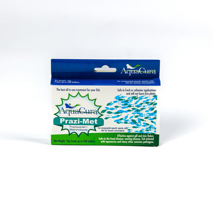 MetroPrazi (Prazi-Met) – Aqion 10g Metronidazole & Praziquantel Powder for Aquarium Fish (Front)