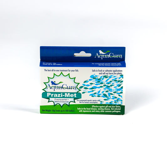 MetroPrazi (Prazi-Met) – Aqion 10g Metronidazole & Praziquantel Powder for Aquarium Fish (Front)